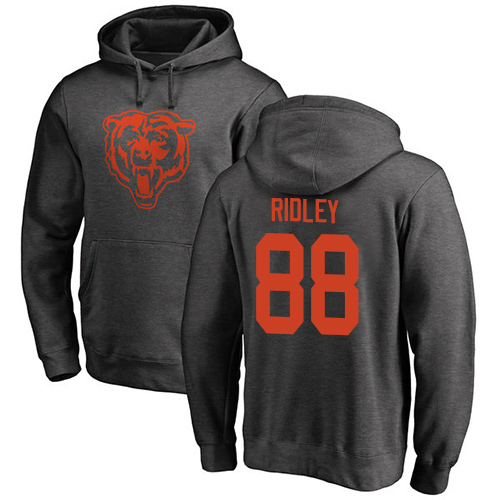 Chicago Bears Men Ash Riley Ridley One Color NFL Football #88 Pullover Hoodie Sweatshirts->chicago bears->NFL Jersey